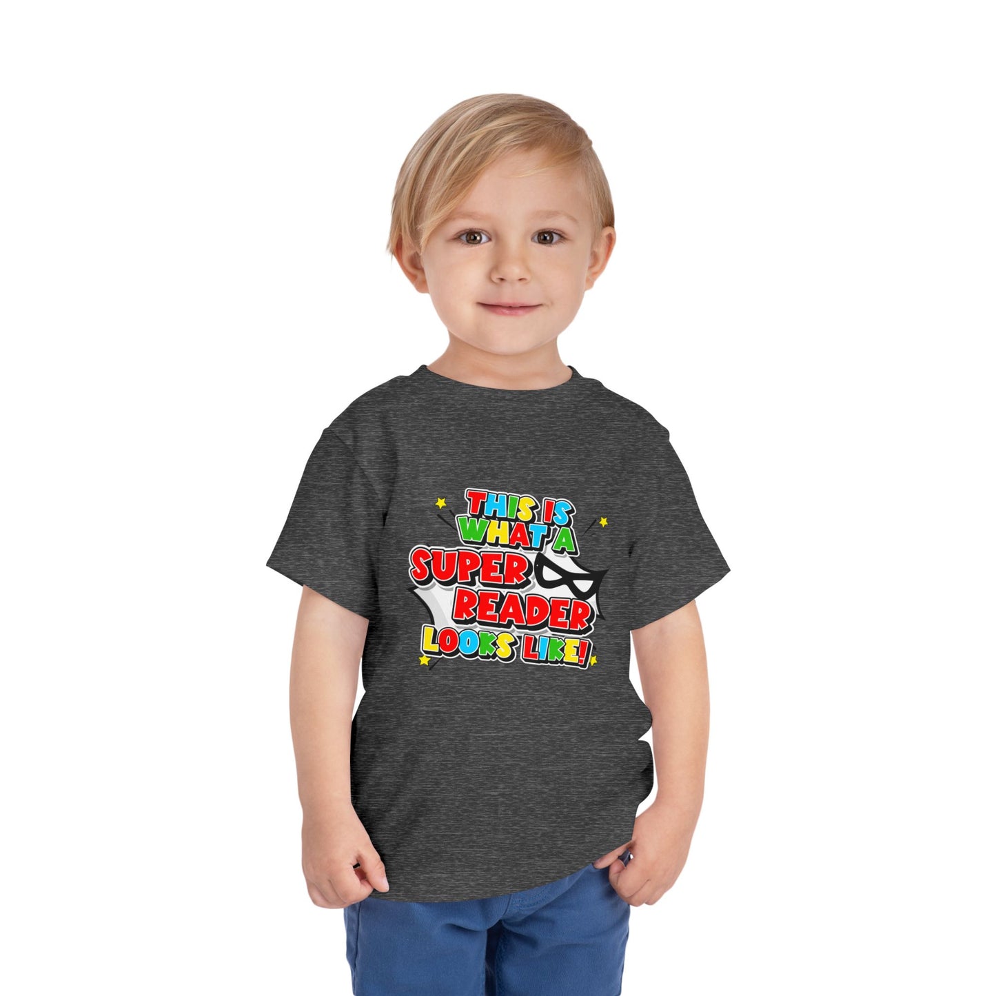 "This Is What a Super Reader Looks Like!" Kids' Tee