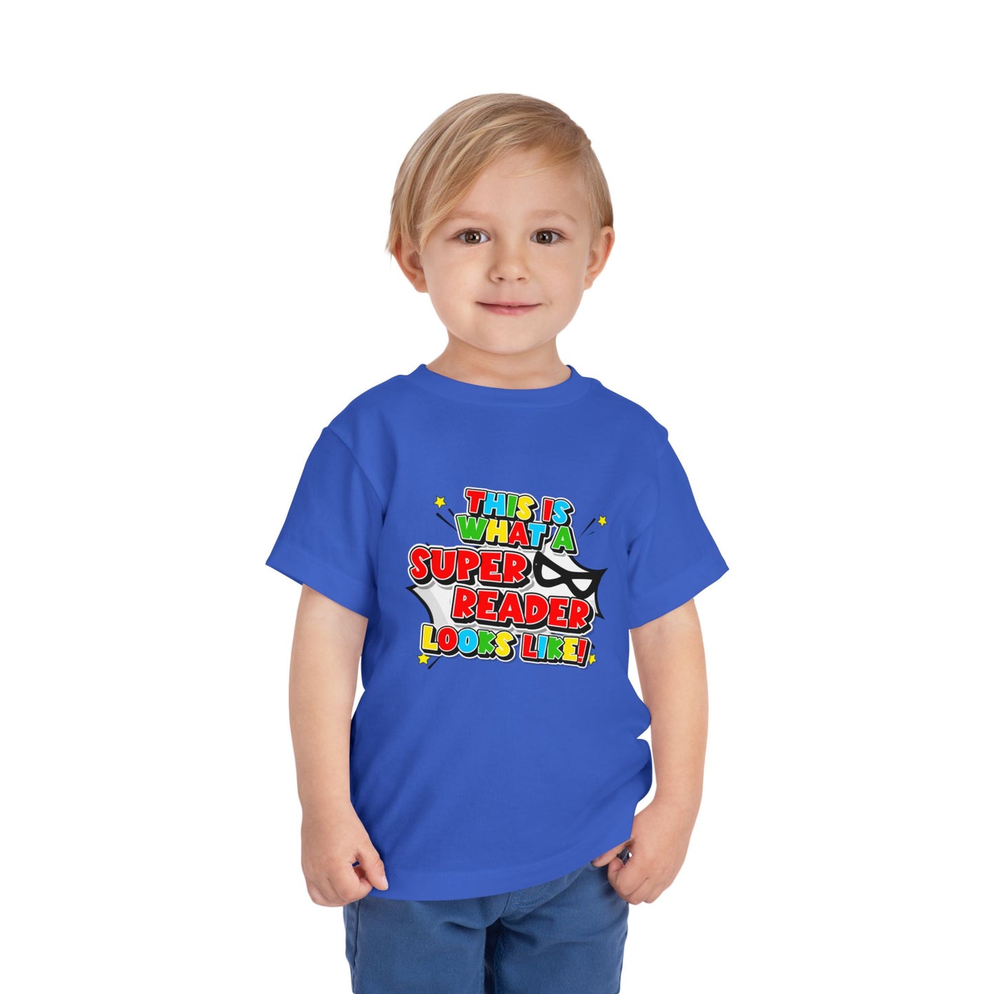 "This Is What a Super Reader Looks Like!" Kids' Tee
