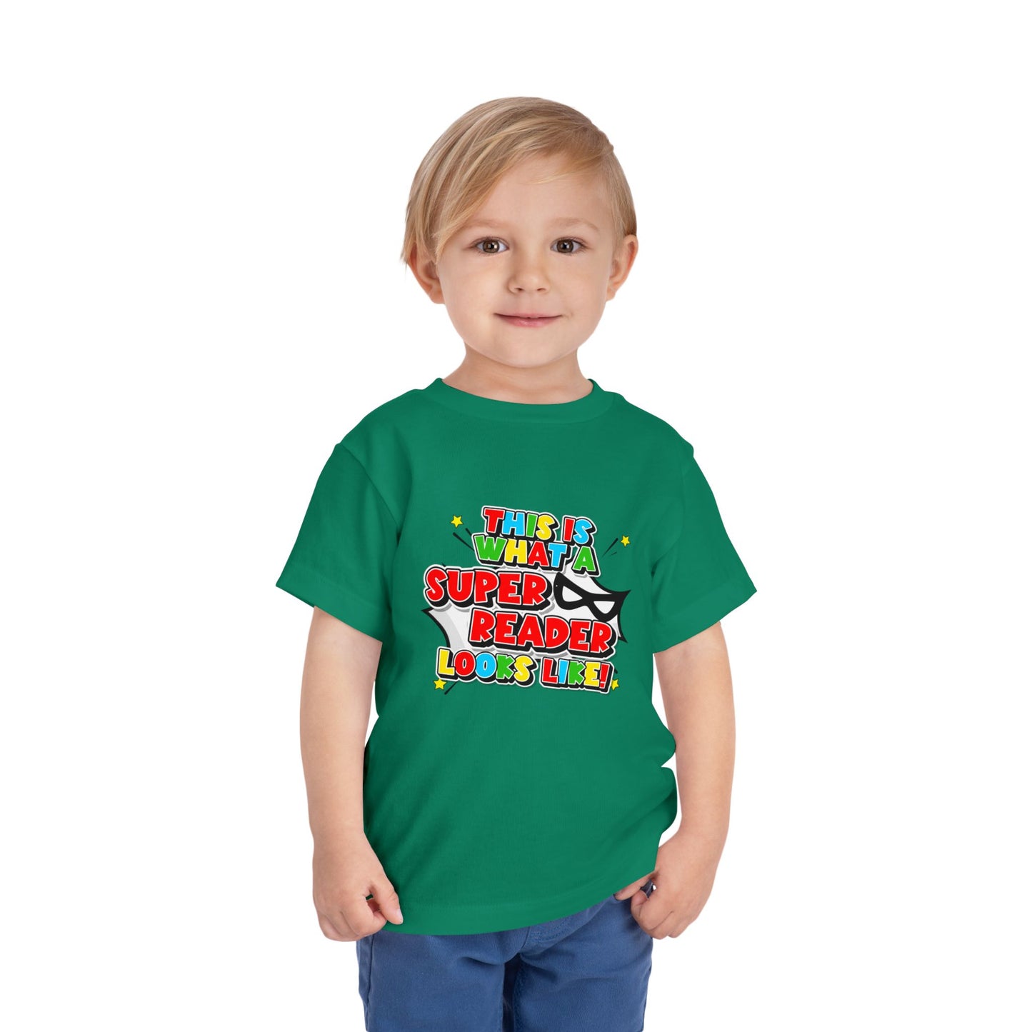 "This Is What a Super Reader Looks Like!" Kids' Tee