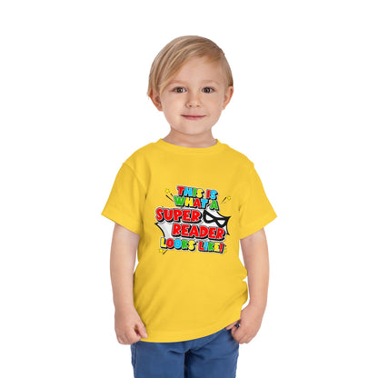 "This Is What a Super Reader Looks Like!" Kids' Tee