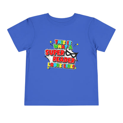 "This Is What a Super Reader Looks Like!" Kids' Tee